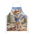 Chihuahua Cowboy Welcome Apron Cooking Kitchen Server Baking Crafts Gardening for Adult Women Men, Unisex, Large, Multicolor