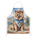 Chow Chow Cowboy Welcome Apron Cooking Kitchen Server Baking Crafts Gardening for Adult Women Men, Unisex, Large, Multicolor