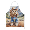 Cockapoo Cowboy Welcome Apron Cooking Kitchen Server Baking Crafts Gardening for Adult Women Men, Unisex, Large, Multicolor