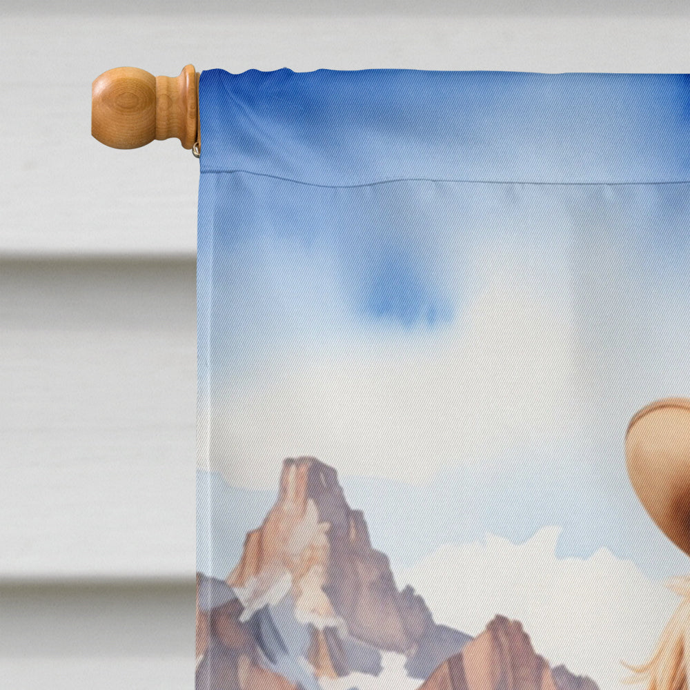 Cocker Spaniel Cowboy Welcome House Flag 28x40 Porch Sleeve Pole Decorative Outside Yard Banner Artwork Wall Hanging, Polyester