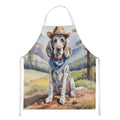 English Setter Cowboy Welcome Apron Cooking Kitchen Server Baking Crafts Gardening for Adult Women Men, Unisex, Large, Multicolor