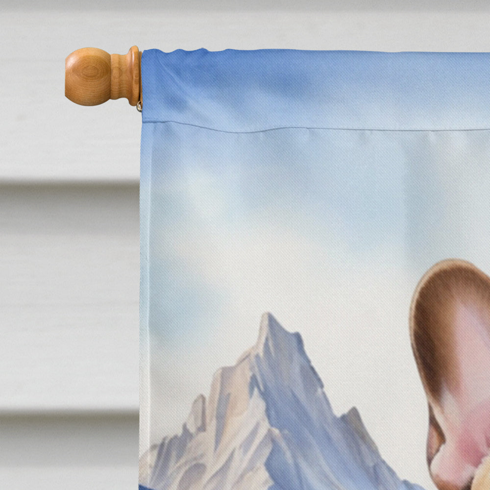 French Bulldog Cowboy Welcome House Flag 28x40 Porch Sleeve Pole Decorative Outside Yard Banner Artwork Wall Hanging, Polyester
