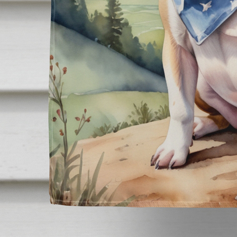 French Bulldog Cowboy Welcome House Flag 28x40 Porch Sleeve Pole Decorative Outside Yard Banner Artwork Wall Hanging, Polyester