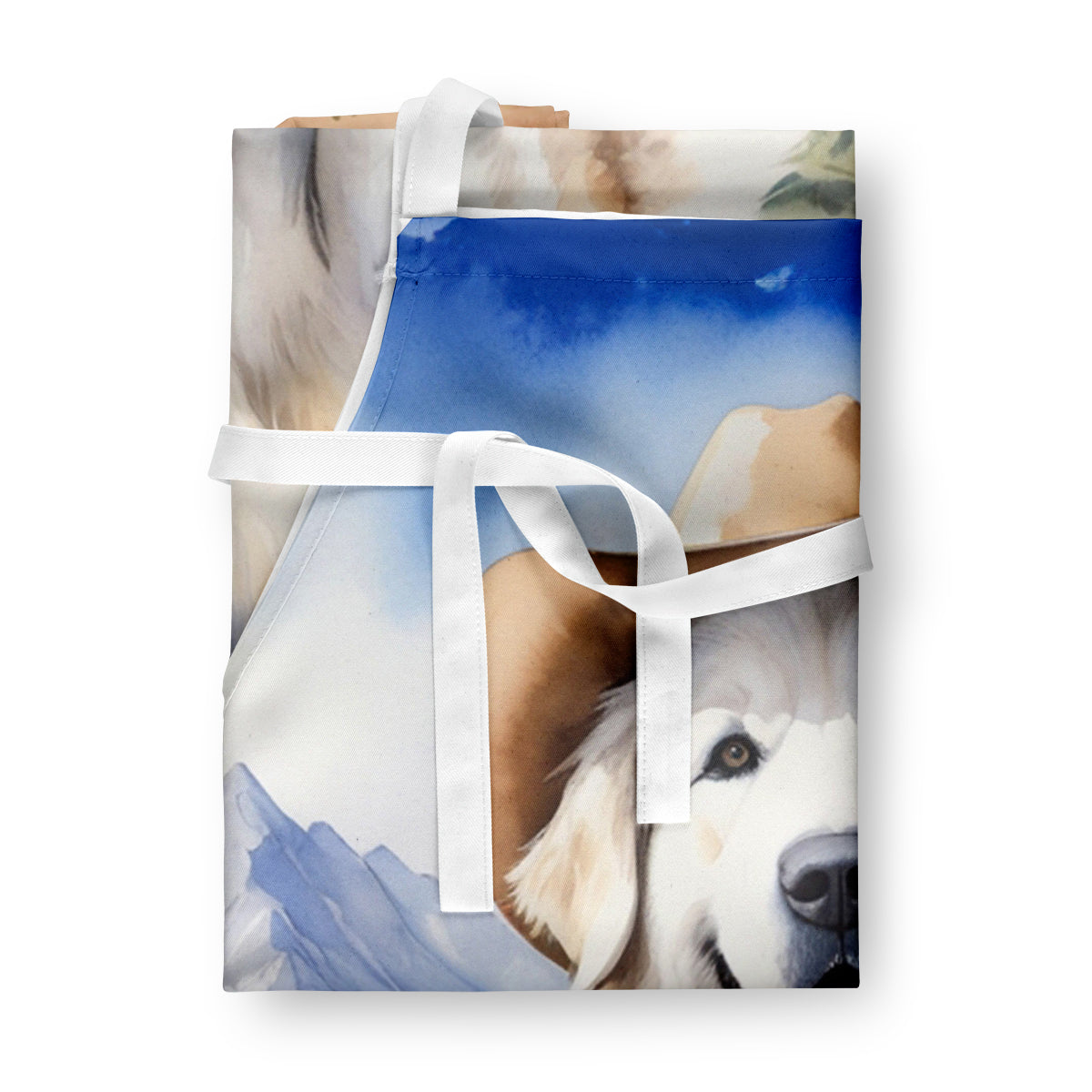 Great Pyrenees Cowboy Welcome Apron Cooking Kitchen Server Baking Crafts Gardening for Adult Women Men, Unisex, Large, Multicolor