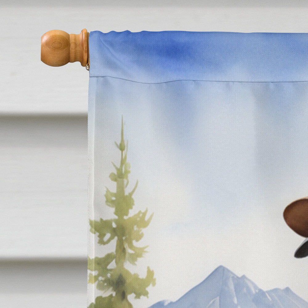 Greyhound Cowboy Welcome House Flag 28x40 Porch Sleeve Pole Decorative Outside Yard Banner Artwork Wall Hanging, Polyester