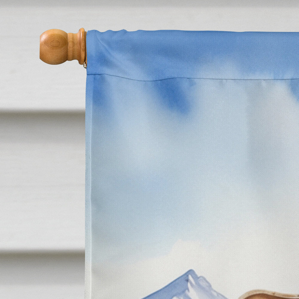 Havanese Cowboy Welcome House Flag 28x40 Porch Sleeve Pole Decorative Outside Yard Banner Artwork Wall Hanging, Polyester