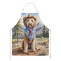 Labradoodle Cowboy Welcome Apron Cooking Kitchen Server Baking Crafts Gardening for Adult Women Men, Unisex, Large, Multicolor