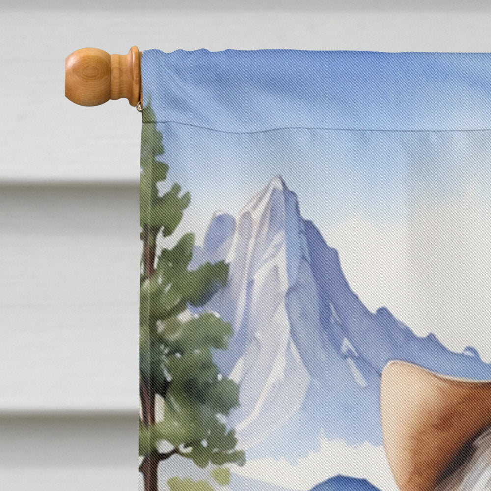 Lhasa Apso Cowboy Welcome House Flag 28x40 Porch Sleeve Pole Decorative Outside Yard Banner Artwork Wall Hanging, Polyester