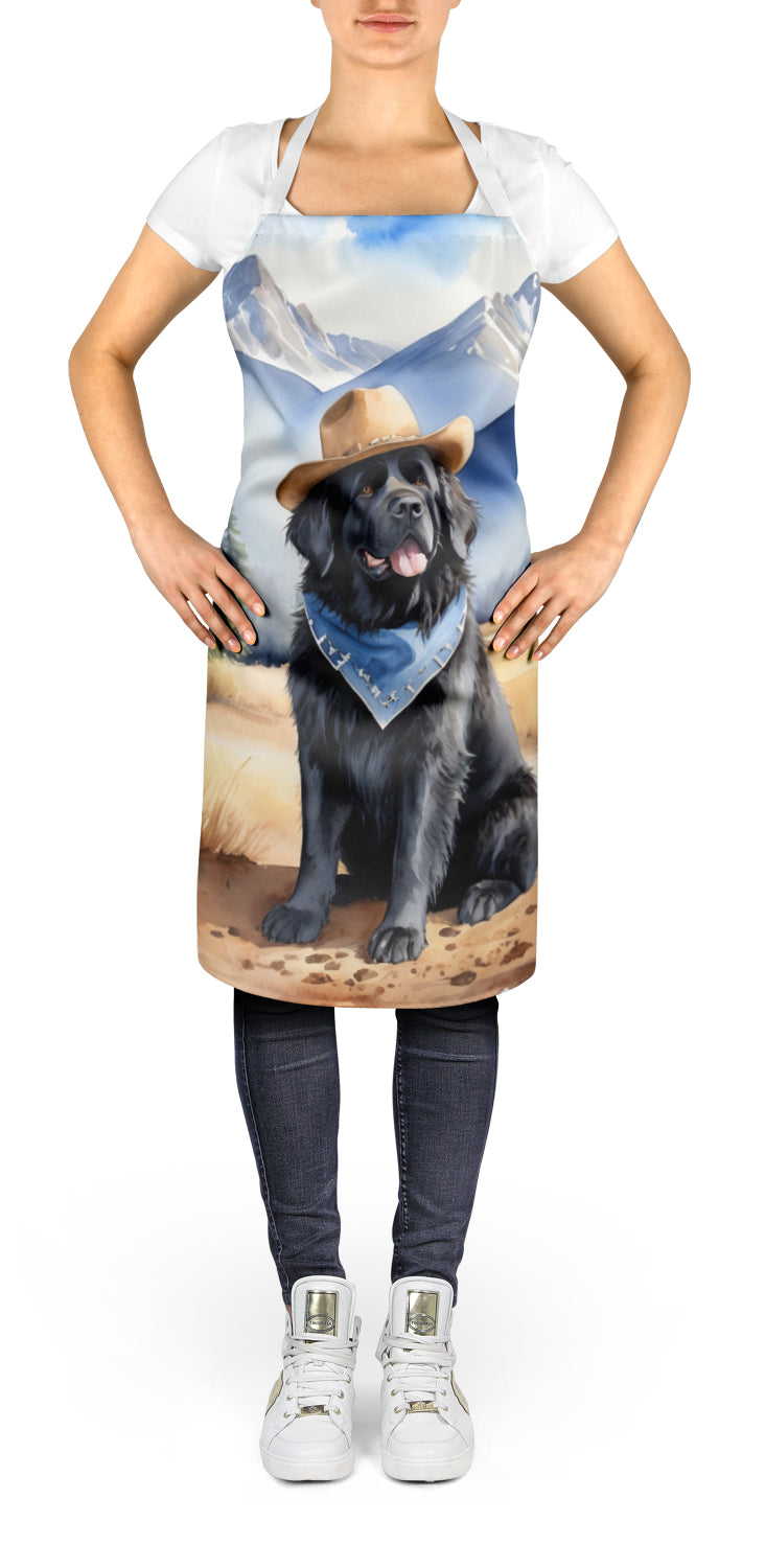 Newfoundland Cowboy Welcome Apron Cooking Kitchen Server Baking Crafts Gardening for Adult Women Men, Unisex, Large, Multicolor