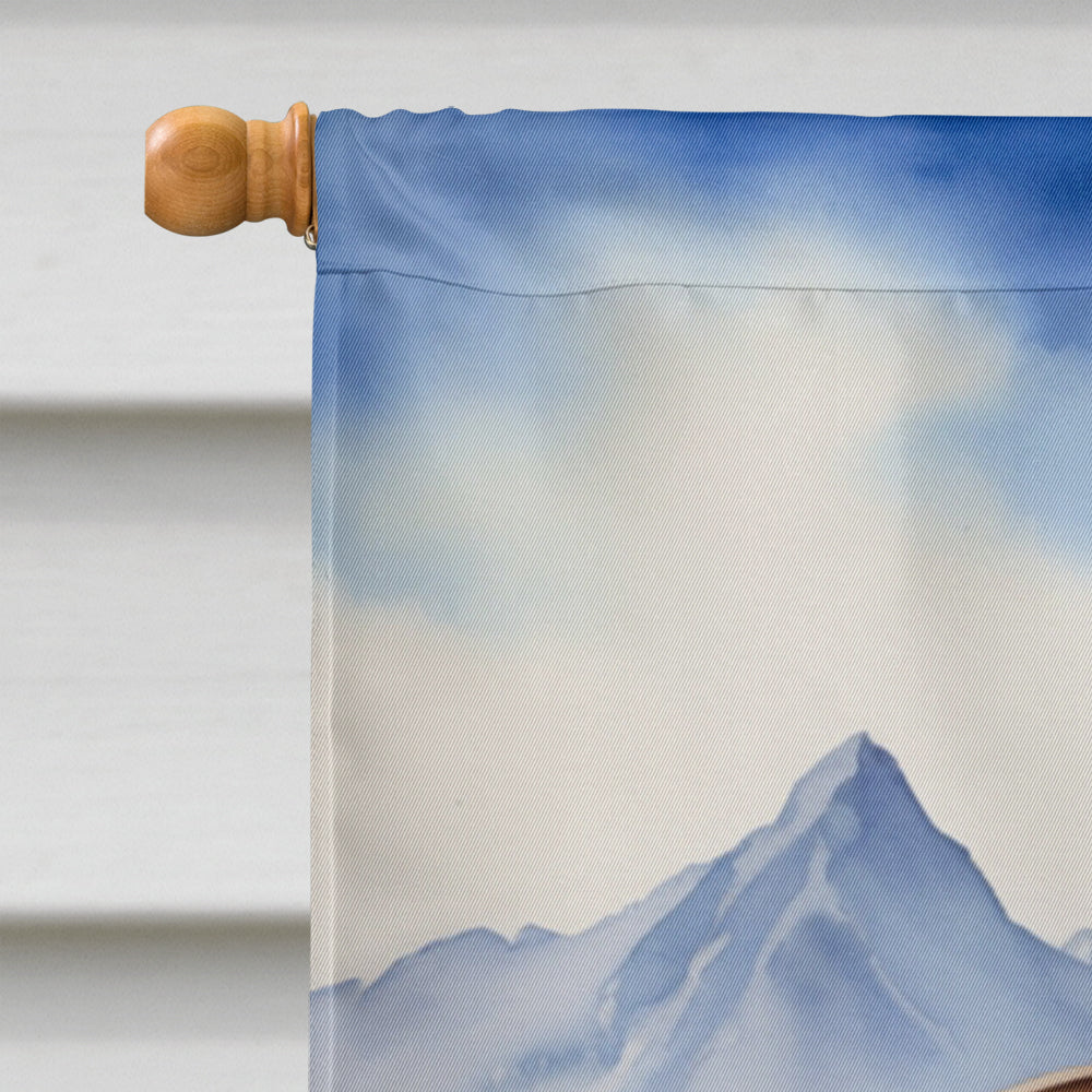 Pekingese Cowboy Welcome House Flag 28x40 Porch Sleeve Pole Decorative Outside Yard Banner Artwork Wall Hanging, Polyester