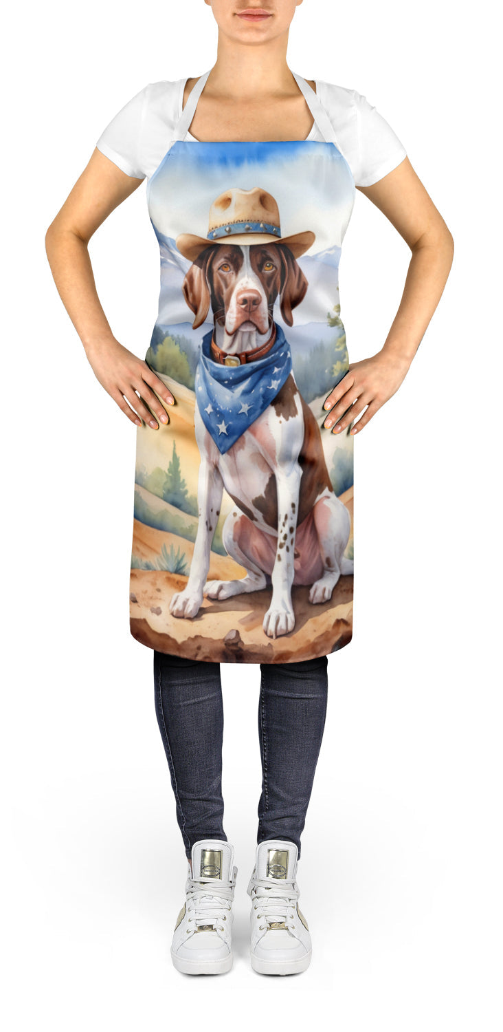 Pointer Cowboy Welcome Apron Cooking Kitchen Server Baking Crafts Gardening for Adult Women Men, Unisex, Large, Multicolor