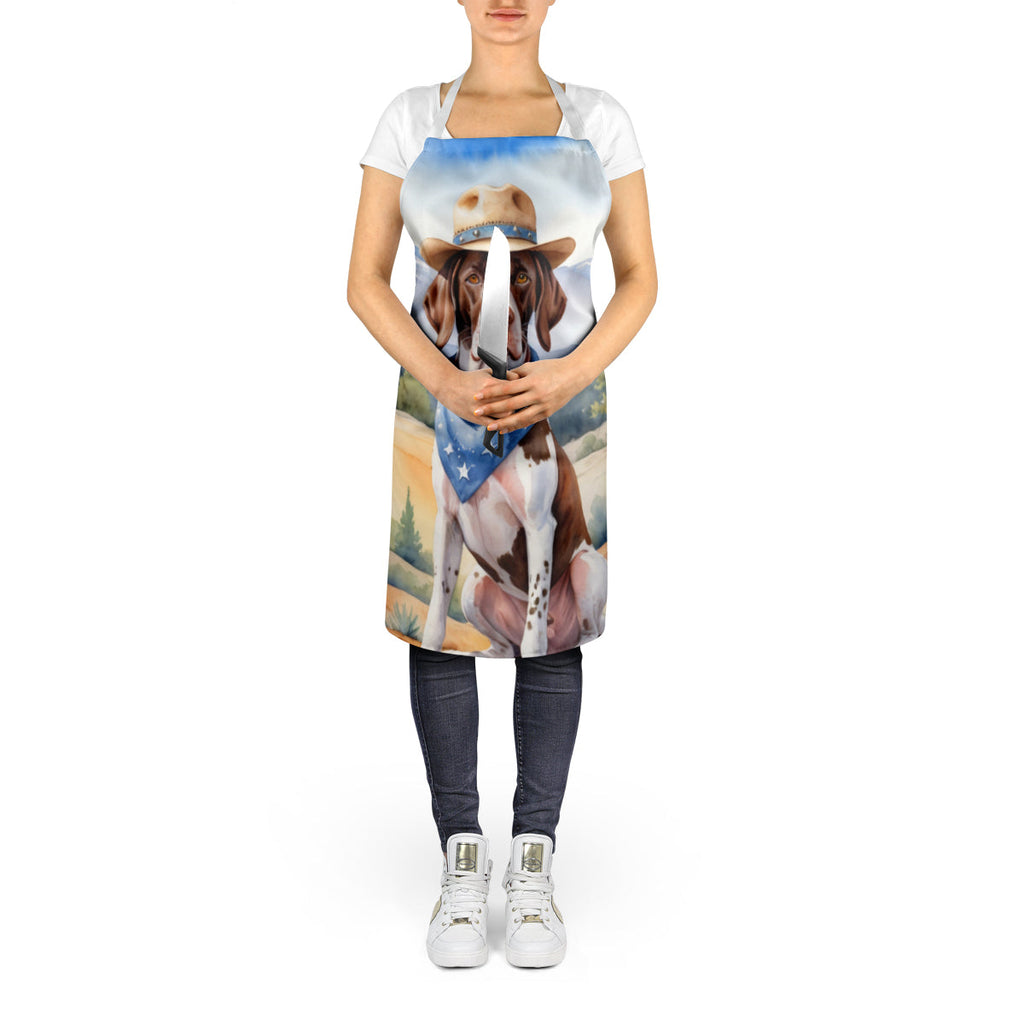 Pointer Cowboy Welcome Apron Cooking Kitchen Server Baking Crafts Gardening for Adult Women Men, Unisex, Large, Multicolor