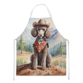 Poodle Cowboy Welcome Apron Cooking Kitchen Server Baking Crafts Gardening for Adult Women Men, Unisex, Large, Multicolor