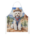 Poodle Cowboy Welcome Apron Cooking Kitchen Server Baking Crafts Gardening for Adult Women Men, Unisex, Large, Multicolor
