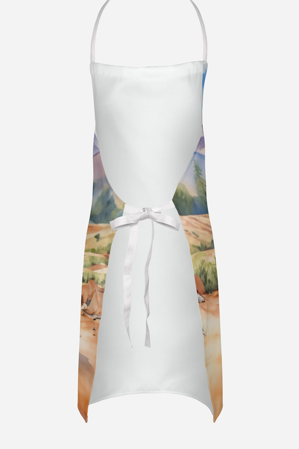 Rat Terrier Cowboy Welcome Apron Cooking Kitchen Server Baking Crafts Gardening for Adult Women Men, Unisex, Large, Multicolor