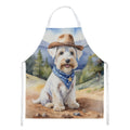 Sealyham Terrier Cowboy Welcome Apron Cooking Kitchen Server Baking Crafts Gardening for Adult Women Men, Unisex, Large, Multicolor