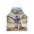 Shiba Inu Cowboy Welcome Apron Cooking Kitchen Server Baking Crafts Gardening for Adult Women Men, Unisex, Large, Multicolor