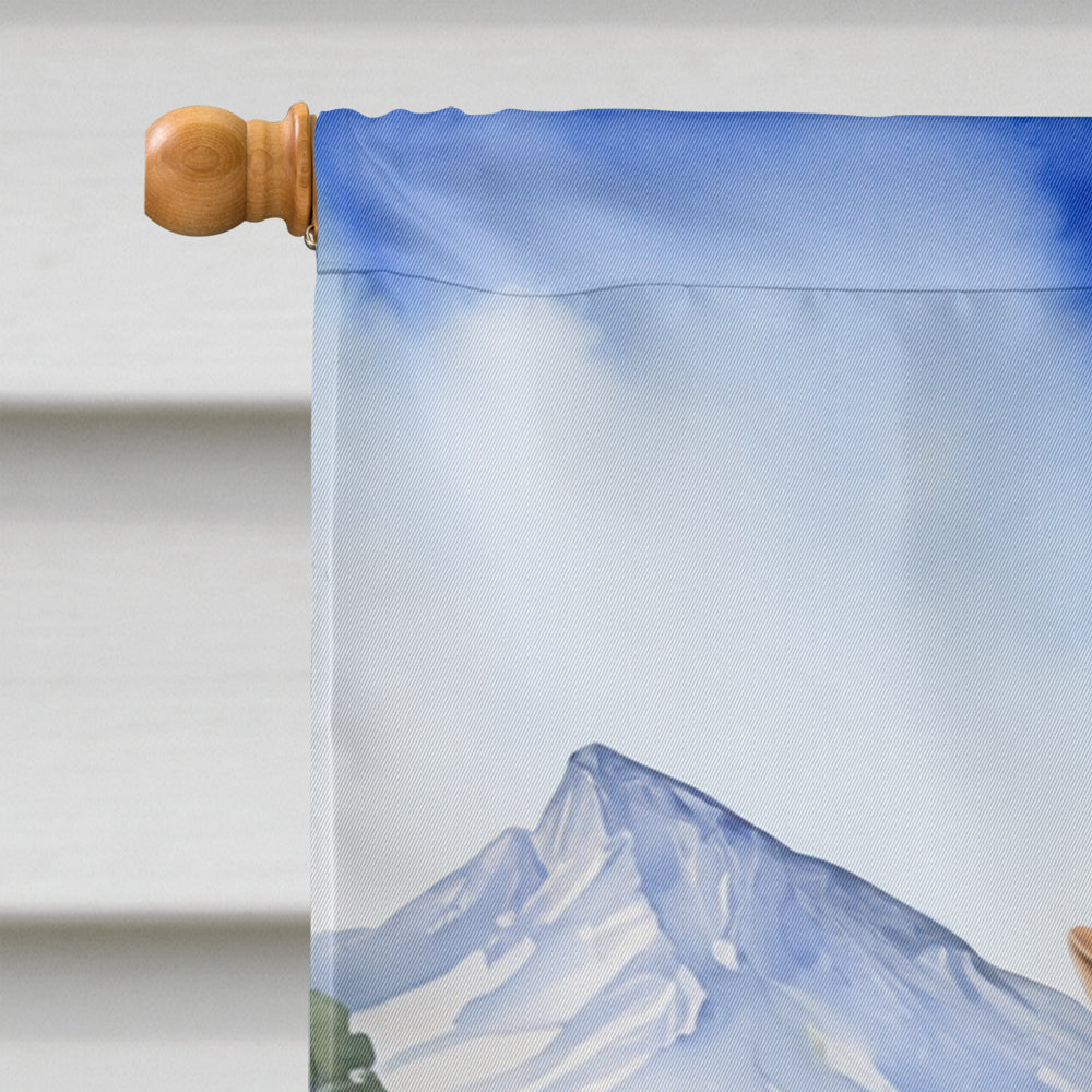 Weimaraner Cowboy Welcome House Flag 28x40 Porch Sleeve Pole Decorative Outside Yard Banner Artwork Wall Hanging, Polyester