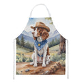 Welsh Springer Spaniel Cowboy Welcome Apron Cooking Kitchen Server Baking Crafts Gardening for Adult Women Men, Unisex, Large, Multicolor