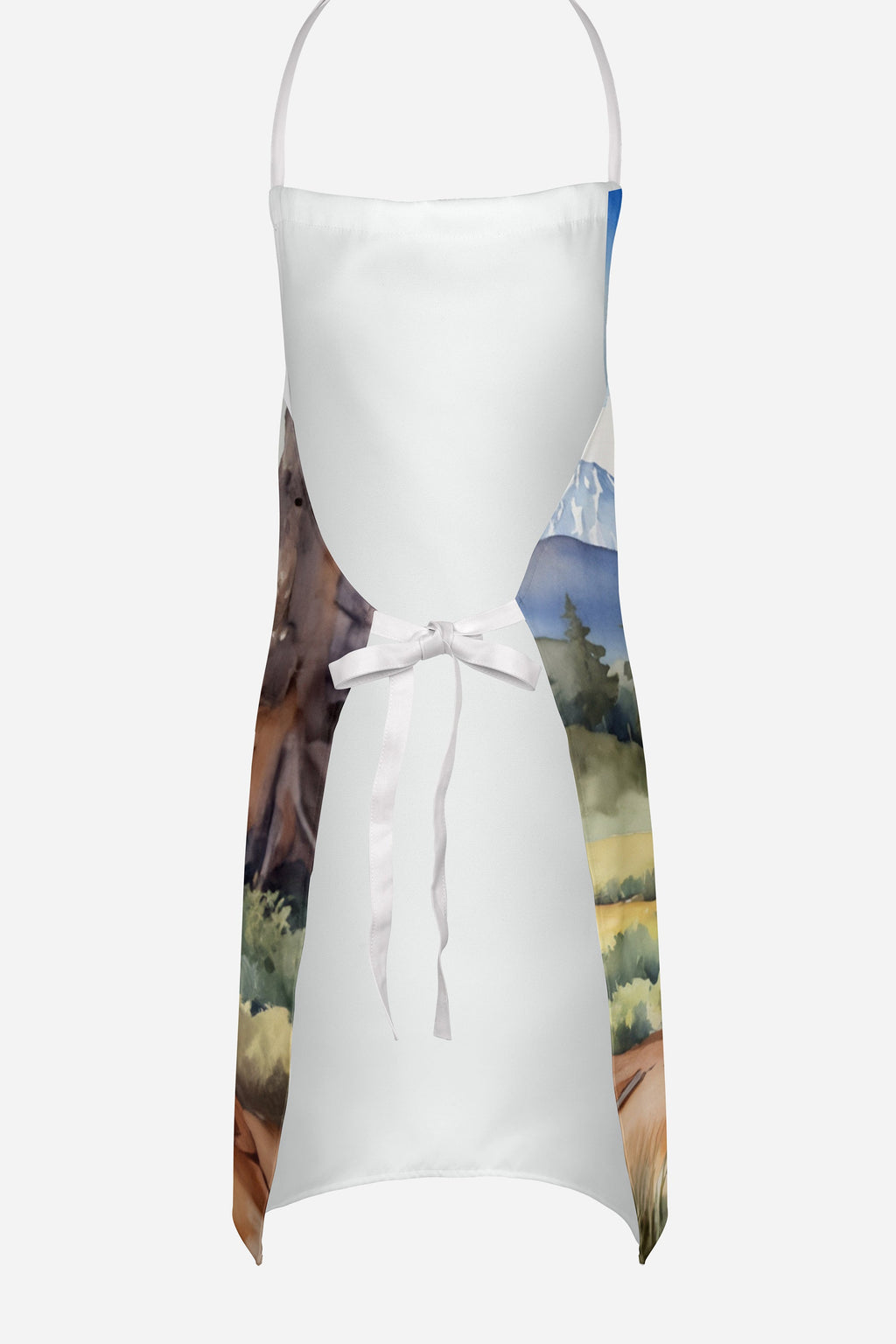Welsh Springer Spaniel Cowboy Welcome Apron Cooking Kitchen Server Baking Crafts Gardening for Adult Women Men, Unisex, Large, Multicolor