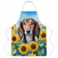 Saluki in Sunflowers Apron Cooking Kitchen Server Baking Crafts Gardening for Adult Women Men, Unisex, Large, Multicolor