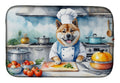 Akita The Chef Dish Drying Mat Absorbent Dish Drying Mat Pad for Kitchen Counter Dish Drainer Mat for Countertop, 14 x 21", Multicolor