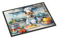 Akita The Chef Doormat Indoor Outdoor 24H X 36W Front Door Mat Rugs for Entryway, Non Slip Washable Low Pile,
