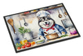Alaskan Malamute The Chef Doormat Indoor Outdoor 24H X 36W Front Door Mat Rugs for Entryway, Non Slip Washable Low Pile,
