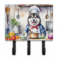 Alaskan Malamute The Chef Leash or Key Holder Wall Hooks, Coat Rack Wall Mount, for Hanging Keys, Towels, Aprons, Leashes