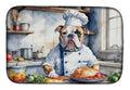 American Bulldog The Chef Dish Drying Mat Absorbent Dish Drying Mat Pad for Kitchen Counter Dish Drainer Mat for Countertop, 14 x 21", Multicolor