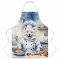 American Eskimo The Chef Apron Cooking Kitchen Server Baking Crafts Gardening for Adult Women Men, Unisex, Large, Multicolor