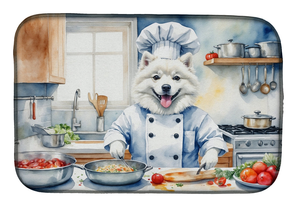 American Eskimo The Chef Dish Drying Mat Absorbent Dish Drying Mat Pad for Kitchen Counter Dish Drainer Mat for Countertop, 14 x 21", Multicolor