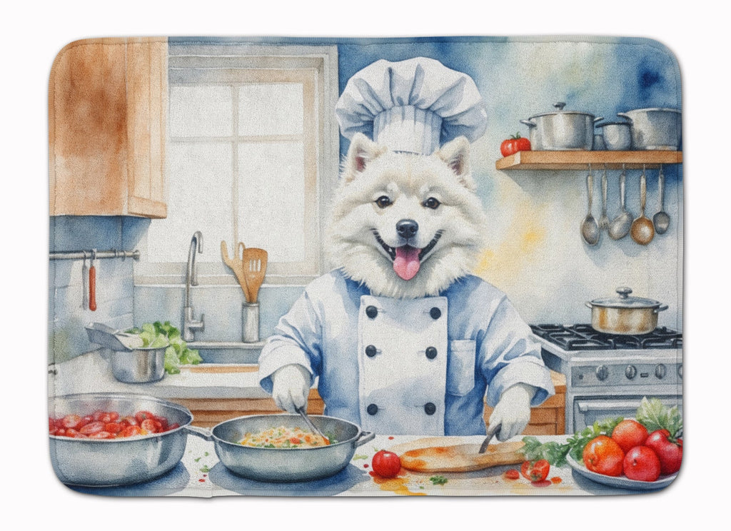 American Eskimo The Chef Memory Foam Kitchen Mat Machine Washable Anti-Fatigue Cushion Comfort Bath or Kitchen Rug