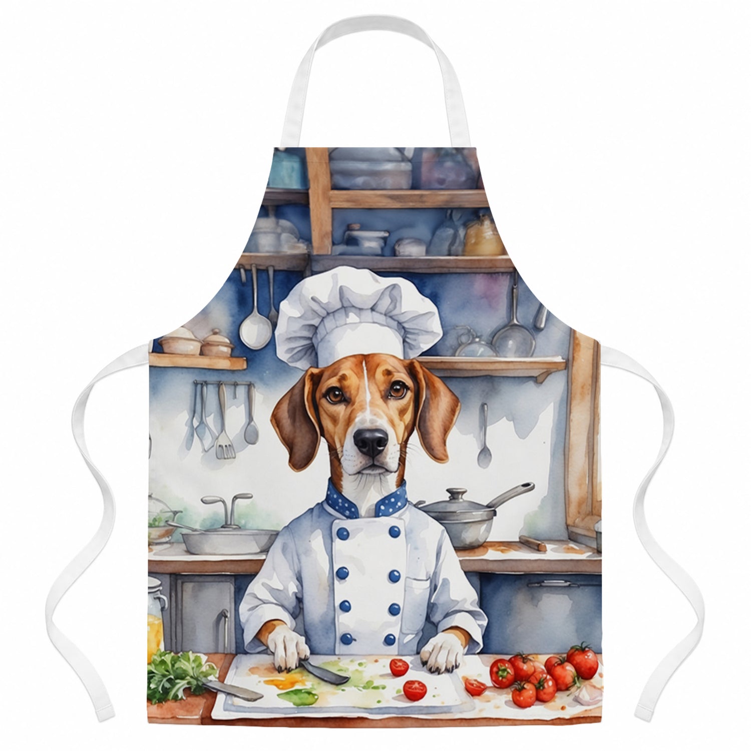 American Foxhound The Chef Apron Cooking Kitchen Server Baking Crafts Gardening for Adult Women Men, Unisex, Large, Multicolor