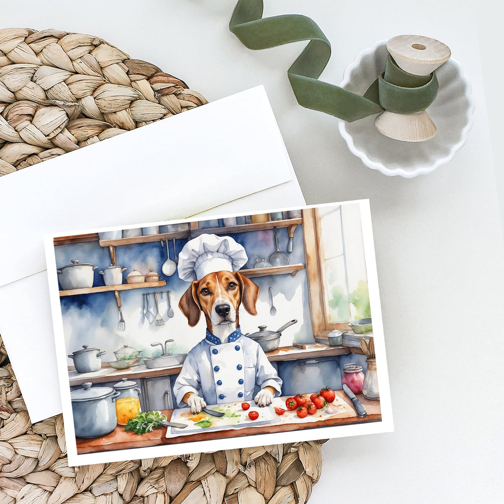 American Foxhound The Chef Greeting Cards Pack of 8 Blank Cards with Envelopes Whimsical A7 Size 5x7