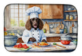 American Water Spaniel The Chef Dish Drying Mat Absorbent Dish Drying Mat Pad for Kitchen Counter Dish Drainer Mat for Countertop, 14 x 21", Multicolor
