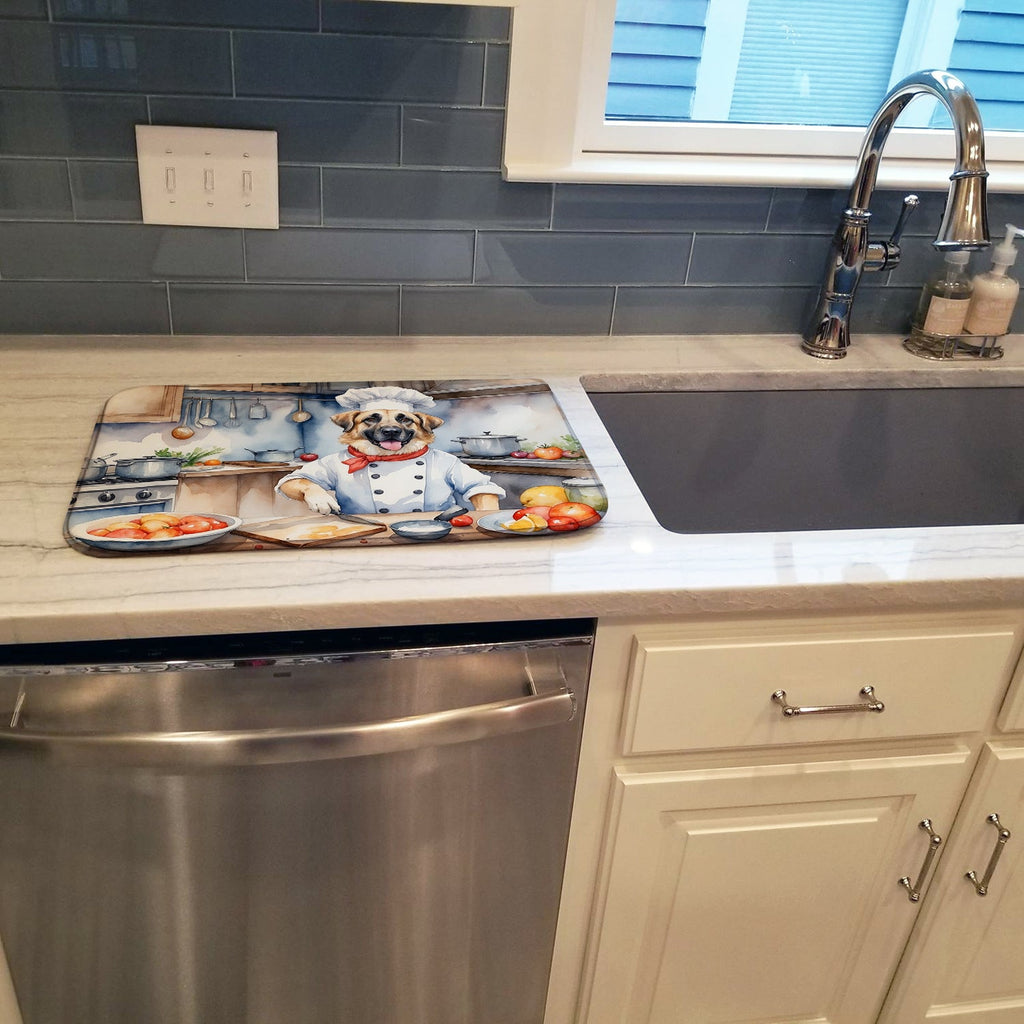 Anatolian Shepherd The Chef Dish Drying Mat Absorbent Dish Drying Mat Pad for Kitchen Counter Dish Drainer Mat for Countertop, 14 x 21", Multicolor