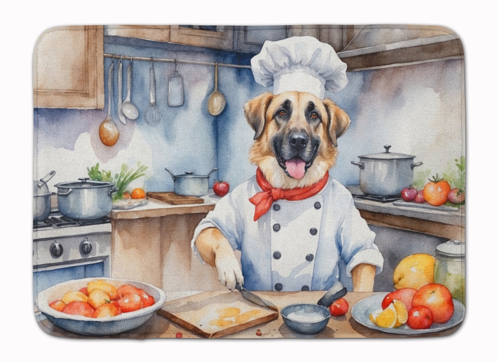 Anatolian Shepherd The Chef Memory Foam Kitchen Mat Machine Washable Anti-Fatigue Cushion Comfort Bath or Kitchen Rug
