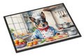 Australian Cattle Dog The Chef Doormat Indoor Outdoor 24H X 36W Front Door Mat Rugs for Entryway, Non Slip Washable Low Pile,