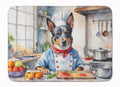 Australian Cattle Dog The Chef Memory Foam Kitchen Mat Machine Washable Anti-Fatigue Cushion Comfort Bath or Kitchen Rug