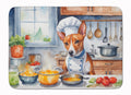 Basenji The Chef Memory Foam Kitchen Mat Machine Washable Anti-Fatigue Cushion Comfort Bath or Kitchen Rug