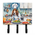 Basset Hound The Chef Leash or Key Holder Wall Hooks, Coat Rack Wall Mount, for Hanging Keys, Towels, Aprons, Leashes