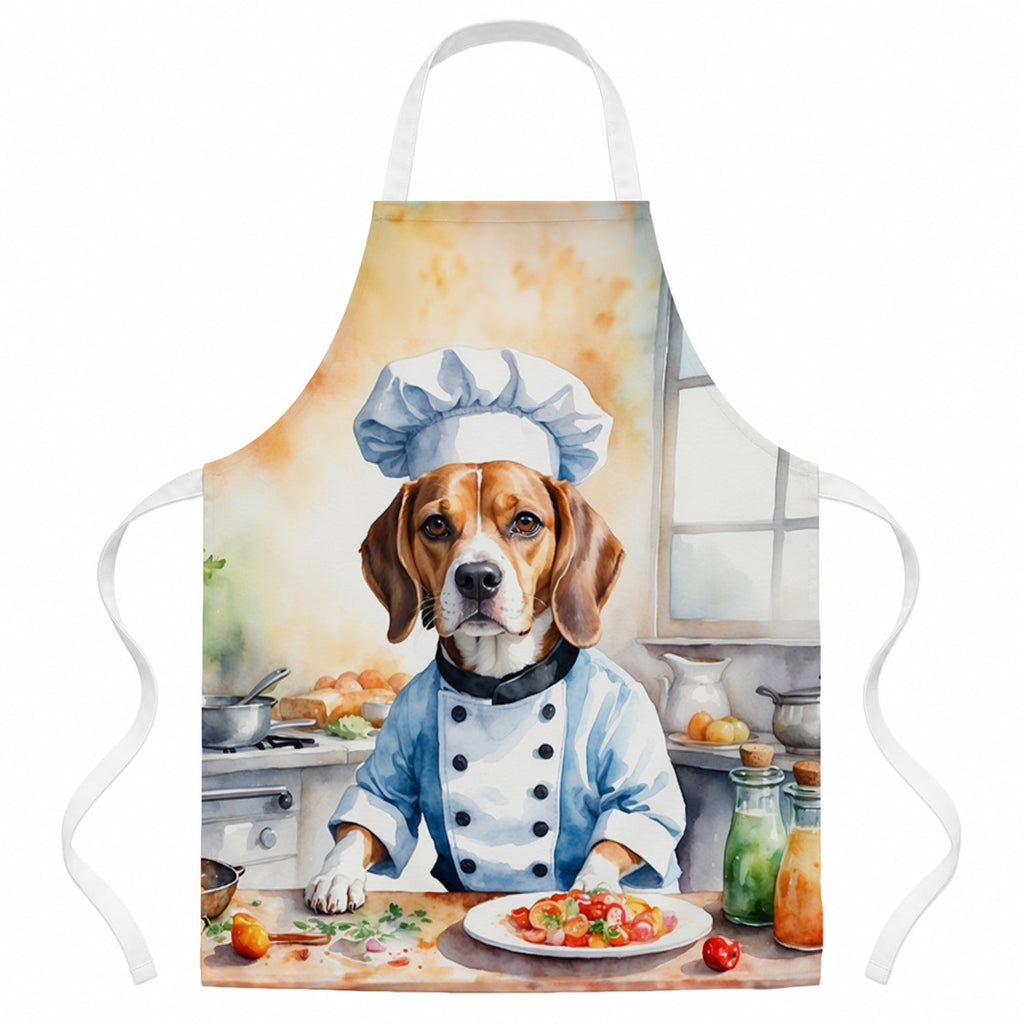 Beagle The Chef Apron Cooking Kitchen Server Baking Crafts Gardening for Adult Women Men, Unisex, Large, Multicolor