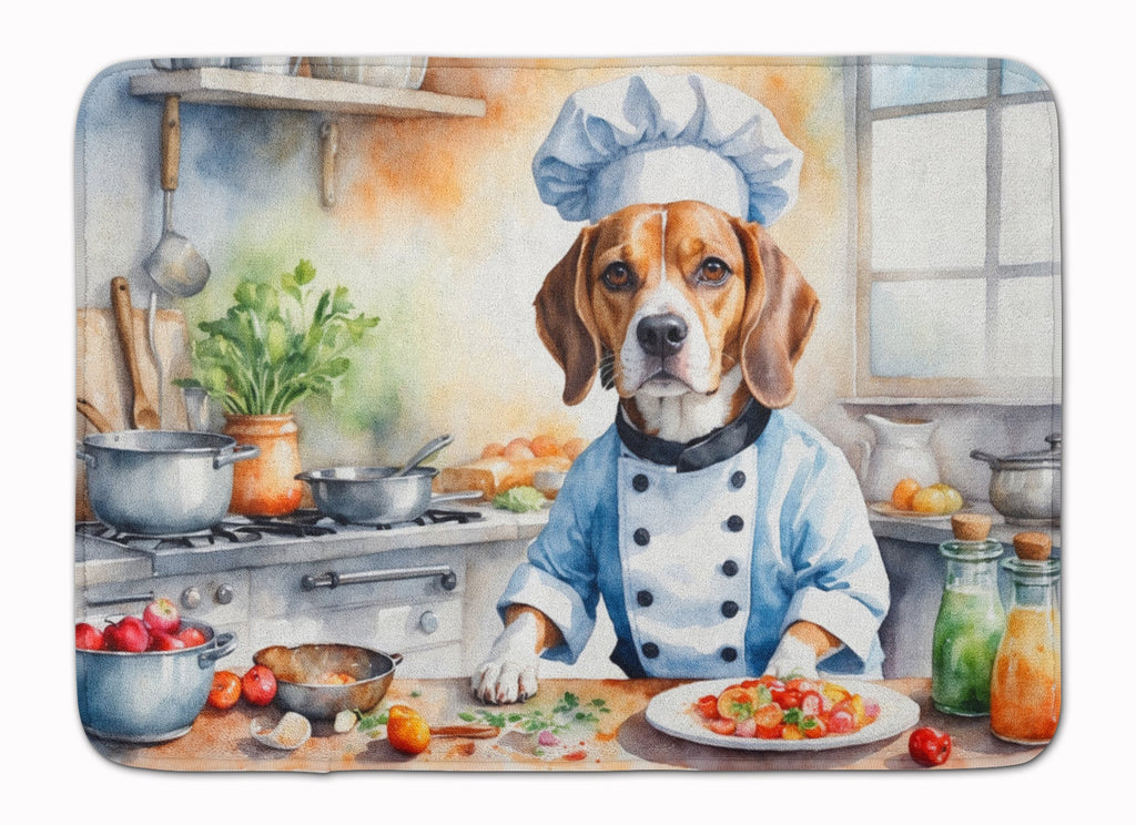 Beagle The Chef Memory Foam Kitchen Mat Machine Washable Anti-Fatigue Cushion Comfort Bath or Kitchen Rug