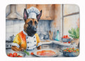 Belgian Malinois The Chef Memory Foam Kitchen Mat Machine Washable Anti-Fatigue Cushion Comfort Bath or Kitchen Rug