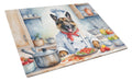 Belgian Tervuren The Chef Cutting Board Tempered Glass Kitchen Cutting Surface, Heat Resistant Chopping, Non-Slip Feet, Food Prep & Serving