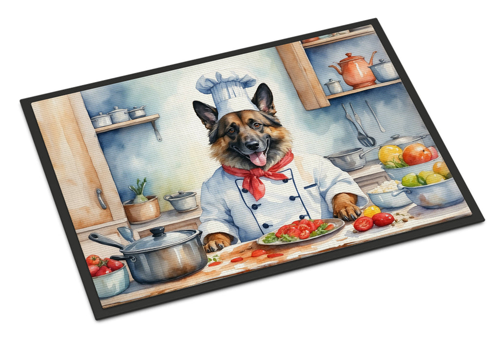 Belgian Tervuren The Chef Doormat Indoor Outdoor 18H X 27W Front Door Mat Rugs for Entryway, Non Slip Washable