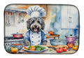 Bergamasco Sheepdog The Chef Dish Drying Mat Absorbent Dish Drying Mat Pad for Kitchen Counter Dish Drainer Mat for Countertop, 14 x 21", Multicolor