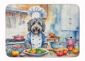 Bergamasco Sheepdog The Chef Memory Foam Kitchen Mat Machine Washable Anti-Fatigue Cushion Comfort Bath or Kitchen Rug