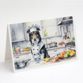 Borzoi The Chef Greeting Cards Pack of 8 Blank Cards with Envelopes Whimsical A7 Size 5x7
